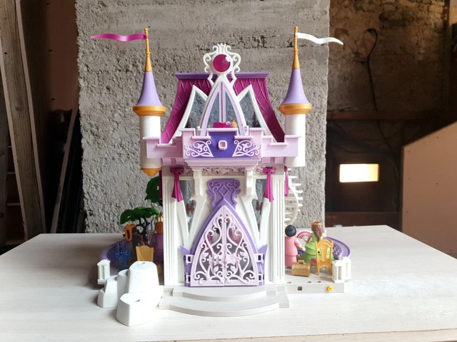 Lot Playmobil Vintage - Château De Princesse Avec Portes Dorées - Set 4250 De 2005 - Occasion
