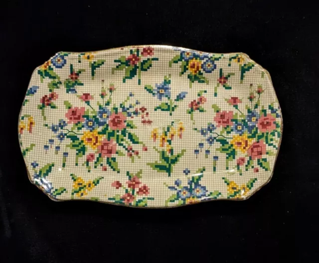 Royal Winton Queen Anne Sugar & Creamer Tray / Dish - Grimwades England Chintz