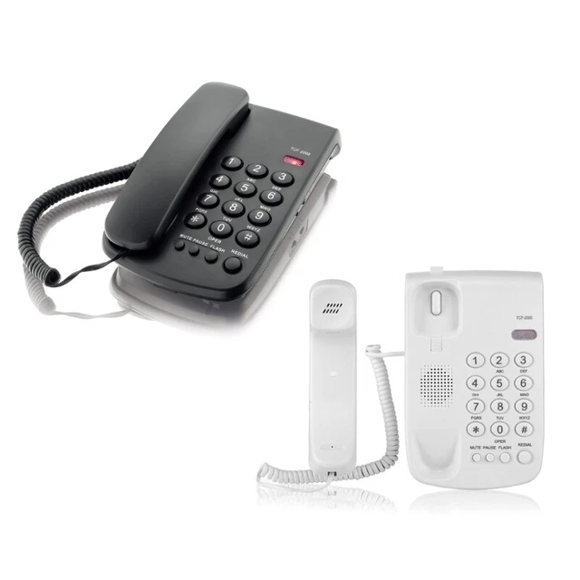 TCF-2000 Fixed Line Phone Redial/Pause/Flash/Hold Tone Adjustable Desktop