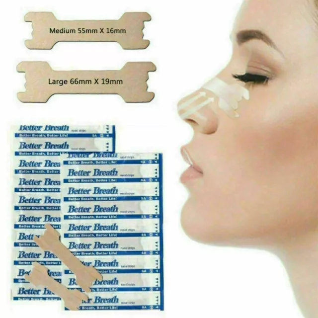 200pcs Disposable Better Breath Nasal Strips Large Right Way to Stop Snore FR# 2