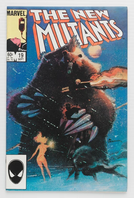 New Mutants #19 (1984) - Demon Bear Classic Cover / Chris Claremont