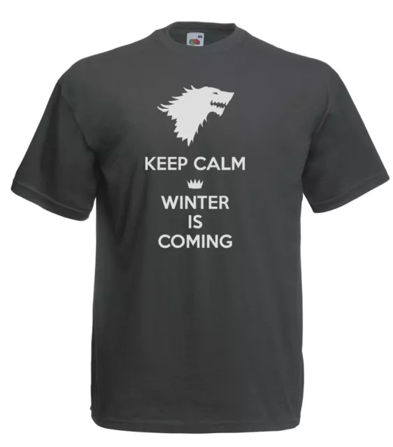 Maglia J722 Game Of The Thrones Winter is Coming T-shirt Trono di Spade Stark