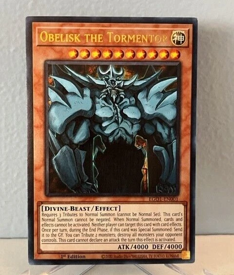 Yu-Gi-Oh! TCG Egyptian God Deck: Obelisk the Tormentor 1st edition Ultra Rare