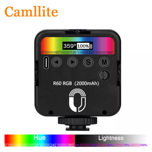 Camllite Camera Video Light RGB Dimmable 6W LED Photography Lighting For Youtube