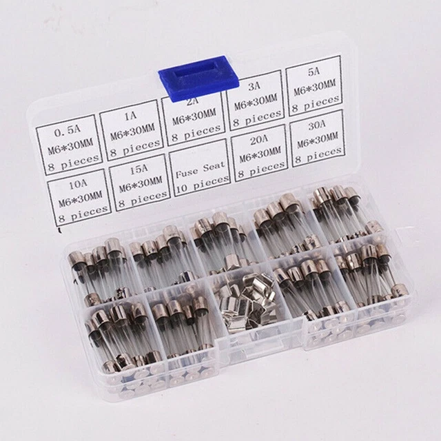 De Rechange / Fusibles Verre Fusible Fin 0.5A-30A 6x30mm Électrique Rapide Coup 3