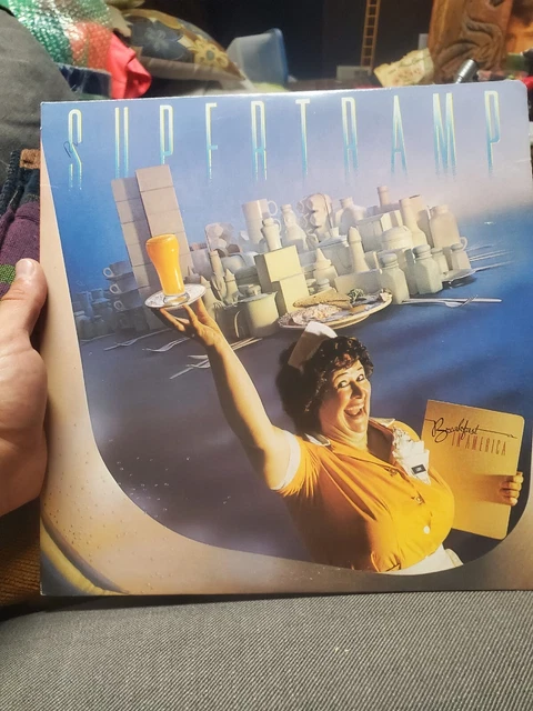 Supertramp Breakfast In America 1979 LP, SP 3708 W/ Lyrics Inner EX Vinyl Record