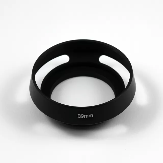 Metal Lens Hood 39 mm For Leica Canon Nikon Olympus Sony Fuji,Black Color