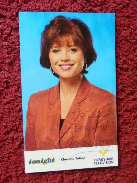 Christine Talbot    - Tv Presenter   -   Autographed  Photo