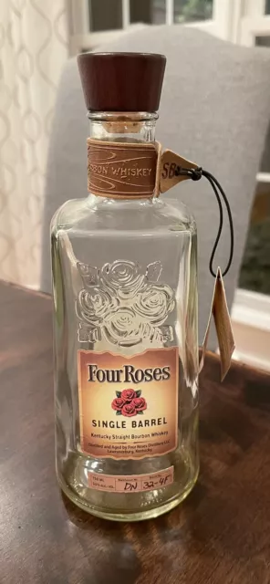 FOUR ROSES SINGLE Barrel Kentucky Straight Bourbon Whisky Empty Bottle ...