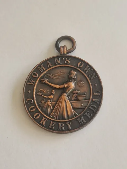 Women's Own Cookery vintage medal
