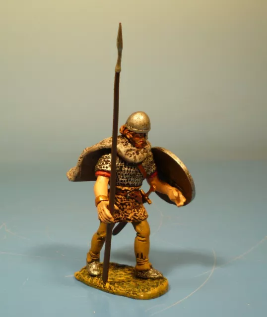 Lineol / Elastolin - Wikinger Vikings - Krieger mit Speer - 7 cm Serie = 1:24