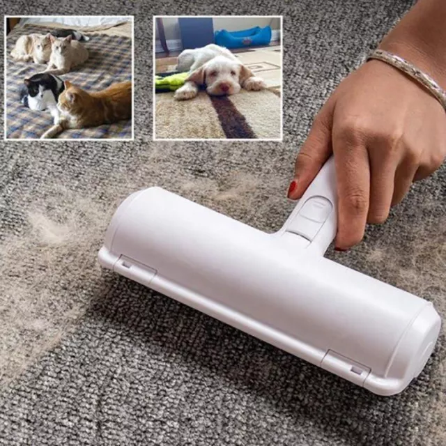Pet Dog Cat Hair Lint Remover Reusable Roller Bed Sofa Clothes Cleaning Brush 3