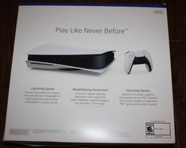 NEW SONY PLAYSTATION 5 PS5 BluRay Disk Standard Edition Game Console