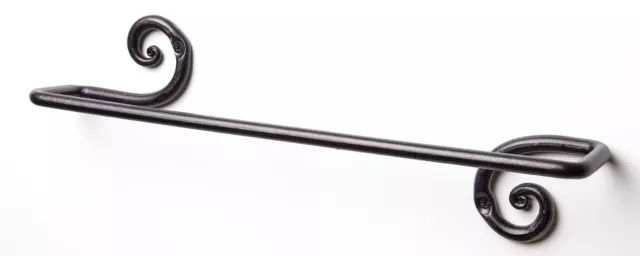 Decorative Towel Bar Wrought Iron Holder Rack Handmade by RTZEN-Décor