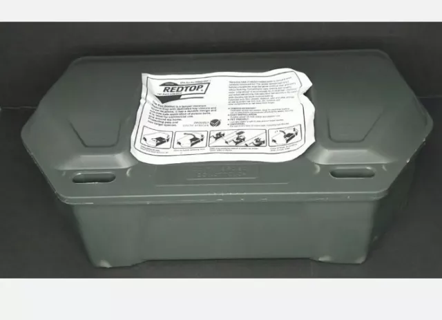 Redtop Rat Bait Station Rodent Bait Station w Keys - BAIT NOT INCLUDED