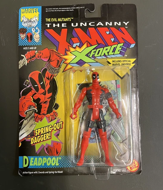 The Uncanny X-Men X-Force Deadpool Toy Biz 1992 Spring-out Dagger