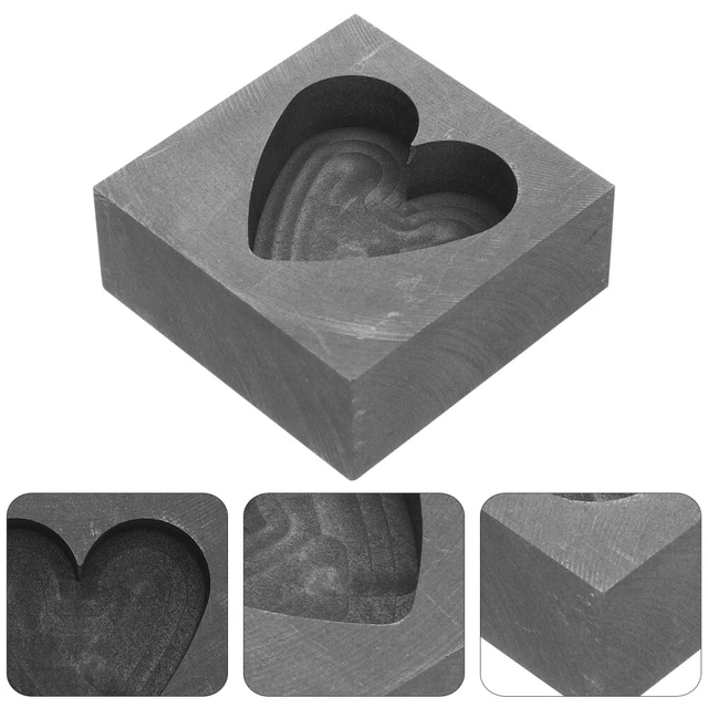 Moule de moule à lingot graphite de forme de pour fondre le métal argenté e