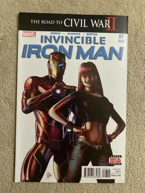 Marvel - INVINCIBLE IRON MAN #7 (2016) 1st RIRI WILLIAMS in cameo RARE 2nd Print