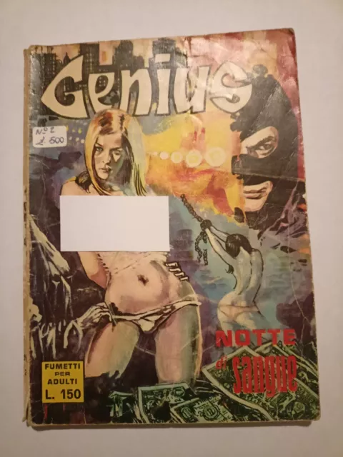 GENIUS N° 2  1969  FURIO VIANO EDITORE  DISEGNI DI MANARA Raro "Notte Di Sangue"