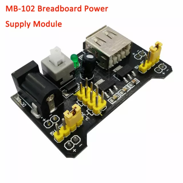 MB102 Breadboard Power Supply Module 3.3V 5V Solderless For Arduino Bread Board