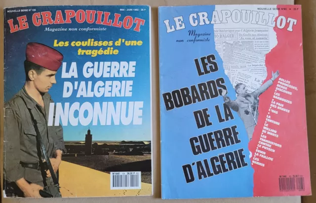 Le Crapouillot - 2 Numéros sur la Guerre d'Algérie (N° 93 et 109) (1987/1992)