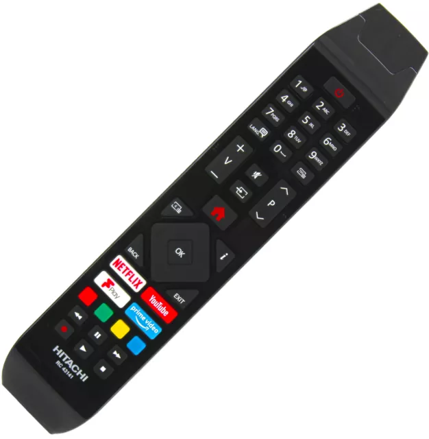 Original Hitachi 50HK6100U Remote Control for Smart 4K UHD HDR LED Freeview TV