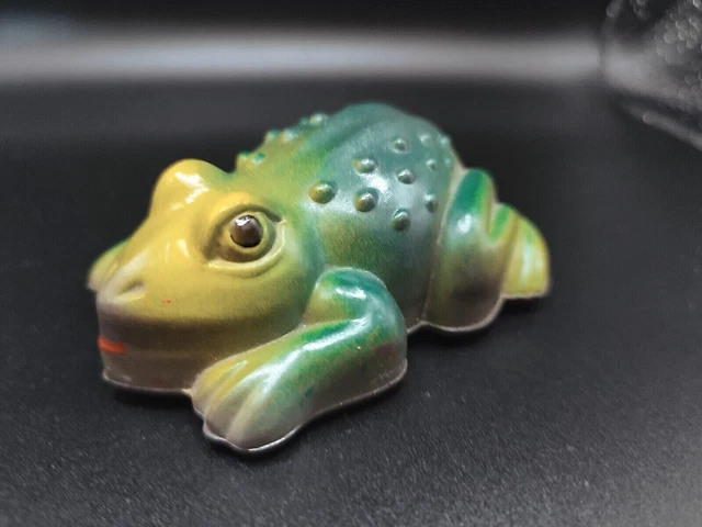 Jouet Ancien Grenouille Mécanique En Tôle - Bharat Toys Inde (1950/60) - TBE