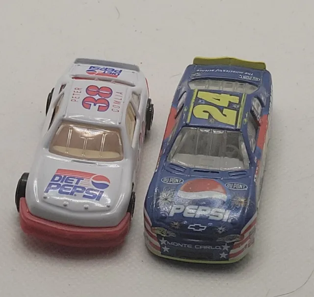 Diet Pepsi| Peter Comlia #38 & Pepsi 24 1:66 Diecast Race Cars
