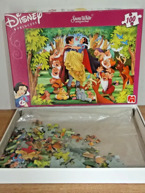DISNEY PRINCESS - Snow White And The Seven Dwarfs - 100 Piece Jumbo ...
