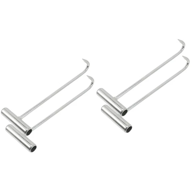 4 PCS HOOKS Manhole Cover Hook Sewer Lid Hook Sticky Hooks Hanging