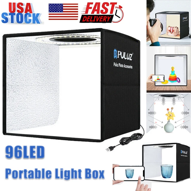 96 LED Photo Studio Light Box Portable Folding Photography Shooting Tent Kit