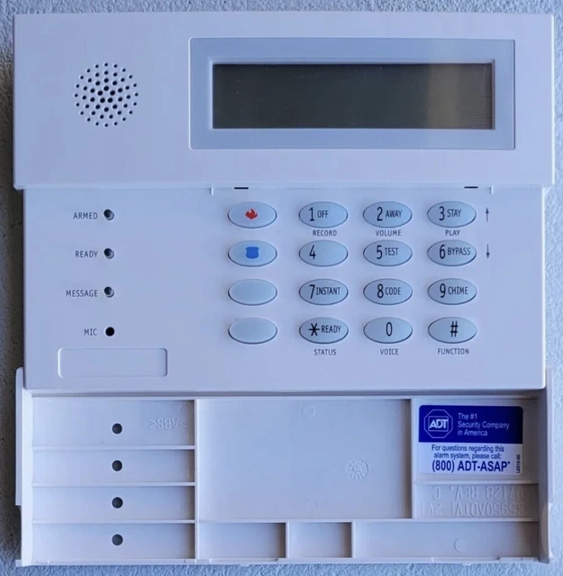 HONEYWELL 6160VADT SECURITY Custom Alpha Display Talking Keypad For