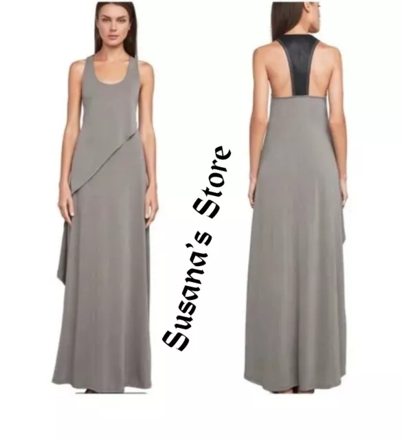 NWT BCBG MAXAZRIA AUDRA FAUX LEATHER BACK MAXY DRESS SIZE L Elegant Fashion $298