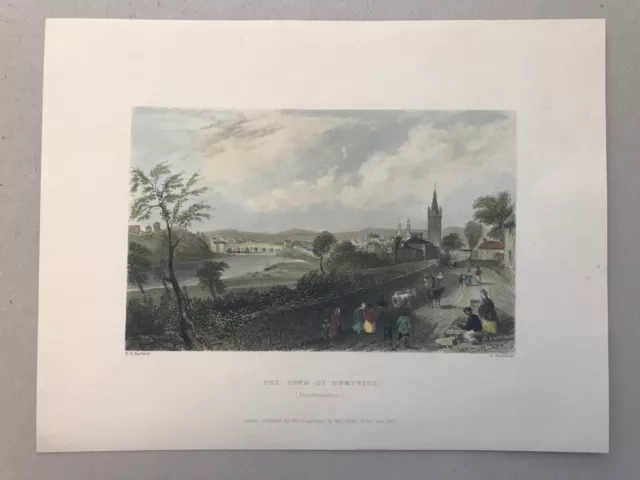 The Town of Dumfries - Dumfries-shire (24 X 18cm)