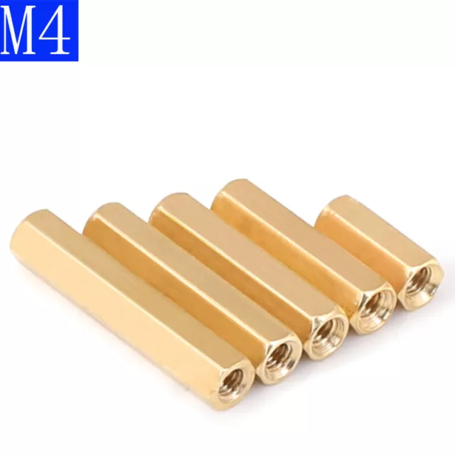 M4 Female Brass Hex Column Standoff Support Spacer Pillar For PCB Board