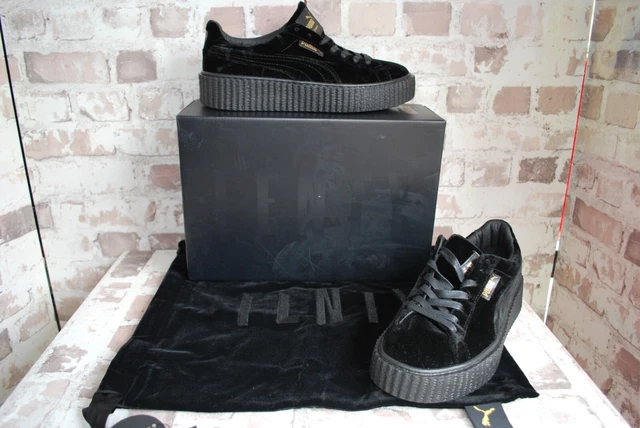 PUMA FENTY RIHANNA Black Velvet Trainers Creepers UK6 39 BNWB Dust Bag 99.00 PicClick UK