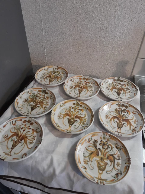Petrus Regout Timor serie - assiettes (8) - Faïence