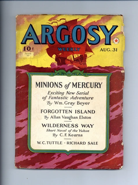 Argosy Part 4: Argosy Weekly Aug 31 1940 VG