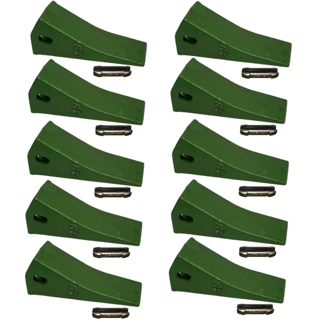 230 H&L STYLE Bucket Teeth with HD Extra Long Flex Pins (Set of 10