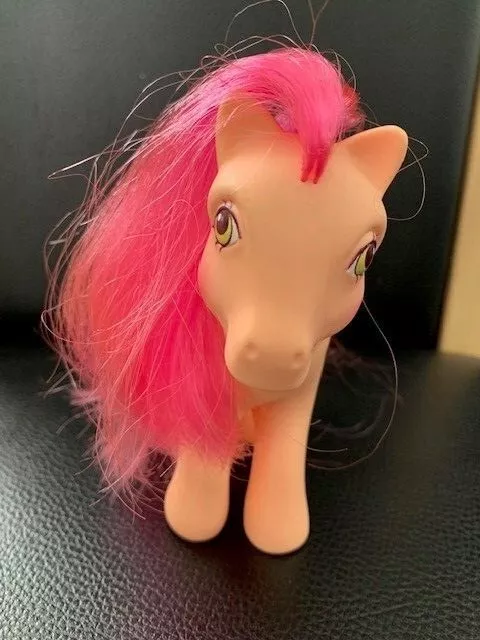 My Little Pony Vintage Hasbro 1980's Peach with Vibrant Pink Hair VGC