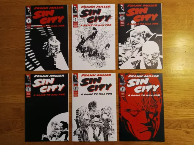 Sin City A Dame To Kill For # 1 2 3 4 5 6 Complete Dark Horse High Grade Miller