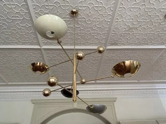 Mid Century Style Modern Italian Ceiling Chandelier Light Fixture Sputnik Light