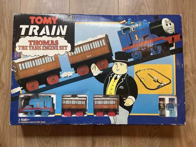 VINTAGE 1992 TOMY Train Thomas The Tank Engine Set Complete With Box £ ...