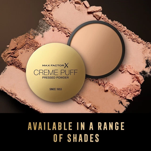 MAX FACTOR Creme Puff kompakt gepresstes Gesichtspulver 14g *WÄHLEN SIE IHREN SCHATTEN*