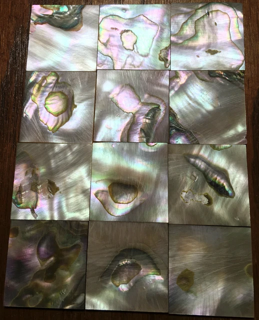 29.6 grams (12pcs) Abalone Fretboard Inlay NOS Gibson Kalamazoo Factory Lot-9