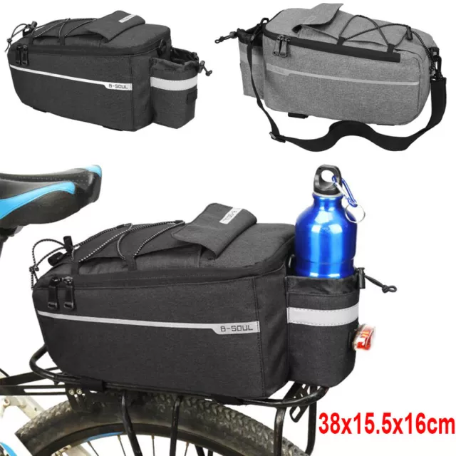 Heavy Duty Electric Bike Rear Rack Saddle Bag Ebike Bicycle Storage Cycling Case