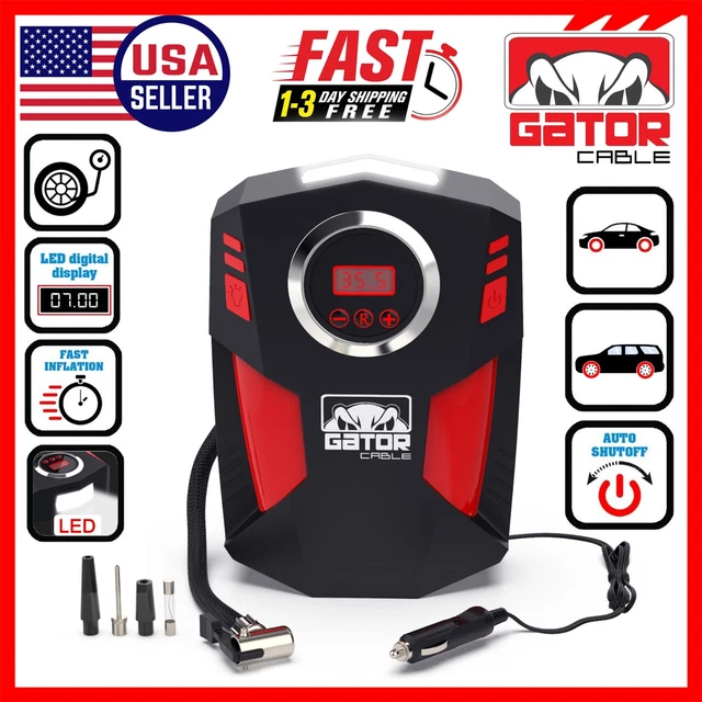 CAR AIR TIRE Pump Inflator Compressor Digital Electric Auto Portable