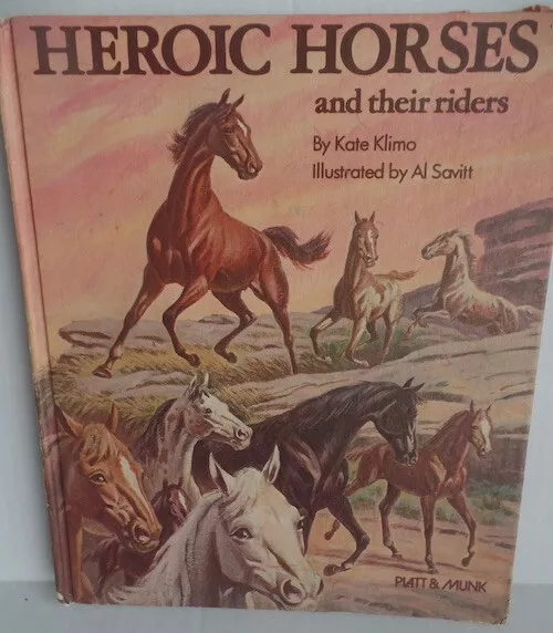 Al Savitt illustrator Heroic Horses and Riders Book Foxhunter Man O' War Racing