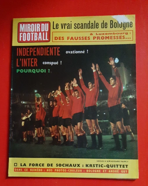 1976 miroir du football n°275 BULGARIE FRANCE SAINT ETIENNE SOFIA NICE