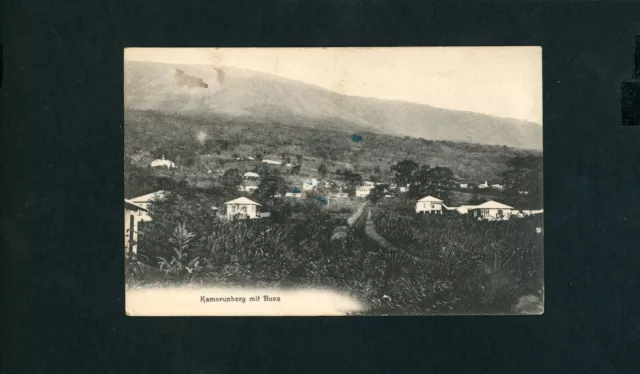 Ansichtskarte Kamerun Kamerunberg mit Buea gelaufen Lomie 1911